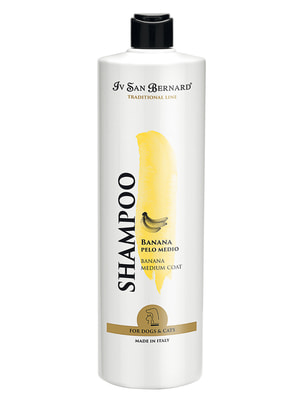 Косметика и средства по уходу Iv San Bernard ISB Traditional Line Banana Шампунь для шерсти средней длины 1 л Косметика и средства по уходу Iv San Bernard ISB Traditional Line Banana Шампунь для шерсти средней длины 1 л