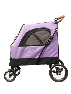 Коляски Mr.Kranch Коляска прогулочная Mr.Kranch для собак и кошек большая выставочная (макс. нагрузка 55 кг), фиолетовая Коляски Mr.Kranch Коляска прогулочная Mr.Kranch для собак и кошек большая выставочная (макс. нагрузка 55 кг), фиолетовая (фото)