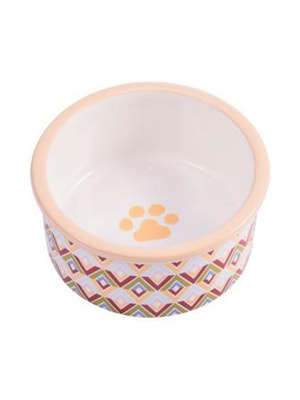 Миски, поилки, хранение корма Mr.Kranch Миска Mr.Kranch керамическая для собак 600 мл с орнаментом Миски, поилки, хранение корма Mr.Kranch Миска Mr.Kranch керамическая для собак 600 мл с орнаментом