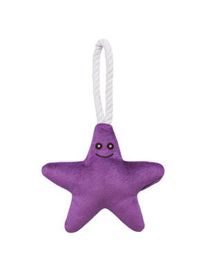 Для совместной игры Mr.Kranch Игрушка Mr.Kranch для собак мелких и средних пород Звездочка с канатом и пищалкой 26х16х5см, фиолетовая Для совместной игры Mr.Kranch Игрушка Mr.Kranch для собак мелких и средних пород Звездочка с канатом и пищалкой 26х16х5см, фиолетовая (фото)