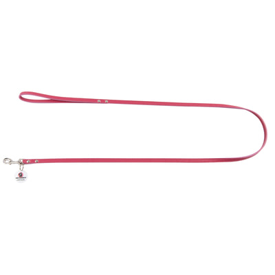 Рулетки, поводки, ринговые ленты Mr.Kranch Поводок Mr.Kranch для собак из натуральной кожи с QR-адресником, 130см, 12мм, розовый Рулетки, поводки, ринговые ленты Mr.Kranch Поводок Mr.Kranch для собак из натуральной кожи с QR-адресником, 130см, 12мм, розовый