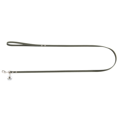 Рулетки, поводки, ринговые ленты Mr.Kranch Поводок Mr.Kranch для собак из натуральной кожи с QR-адресником, 130см, 8мм, оливковый Рулетки, поводки, ринговые ленты Mr.Kranch Поводок Mr.Kranch для собак из натуральной кожи с QR-адресником, 130см, 8мм, оливковый