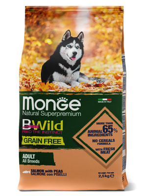   Monge   Monge Dog BWild GRAIN FREE   , ,   2,5  ()