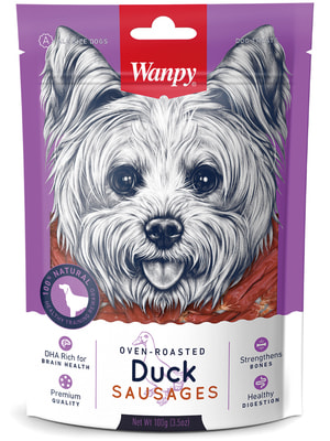 Повседневные Wanpy Wanpy Dog лакомство утиные сосиски 100 г Повседневные Wanpy Wanpy Dog лакомство утиные сосиски 100 г (фото)