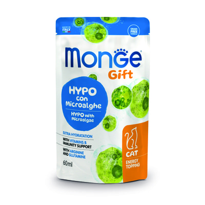 Повседневные Monge Дополнительное питание Monge Gift Energy topping hypo питательный гипоаллергенный напиток для кошек "энергетический топпинг" с микроводорослями 60 мл Повседневные Monge Дополнительное питание Monge Gift Energy topping hypo питательный гипоаллергенный напиток для кошек "энергетический топпинг" с микроводорослями 60 мл (фото)