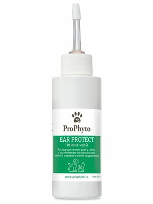 Косметика и средства по уходу ProPhyto Раствор ProPhyto EAR PROTECT д/чистки ушей собак и кошек с противовоспалительными свойствами, 100 мл Косметика и средства по уходу ProPhyto Раствор ProPhyto EAR PROTECT д/чистки ушей собак и кошек с противовоспалительными свойствами, 100 мл