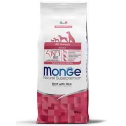  Monge   Monge Dog Speciality Line Monoprotein All Breeds Beef and Rice     ,     12 