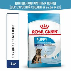   Royal Canin          15  Royal Canin Maxi Puppy, 3 
